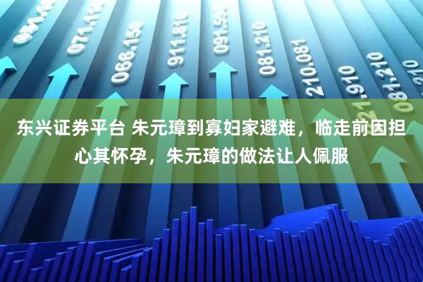 东兴证券平台 朱元璋到寡妇家避难，临走前因担心其怀孕，朱元璋的做法让人佩服